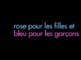 Rose pour les filles et bleu pour les garçons