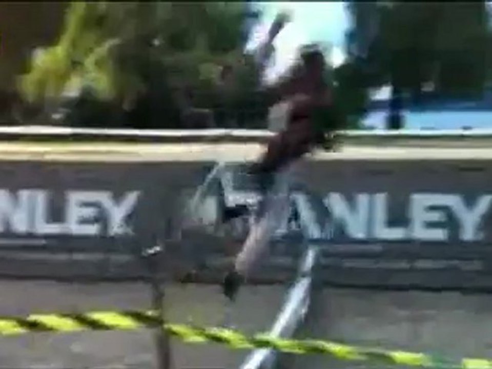 Radfahren mit Hindernissen Fail