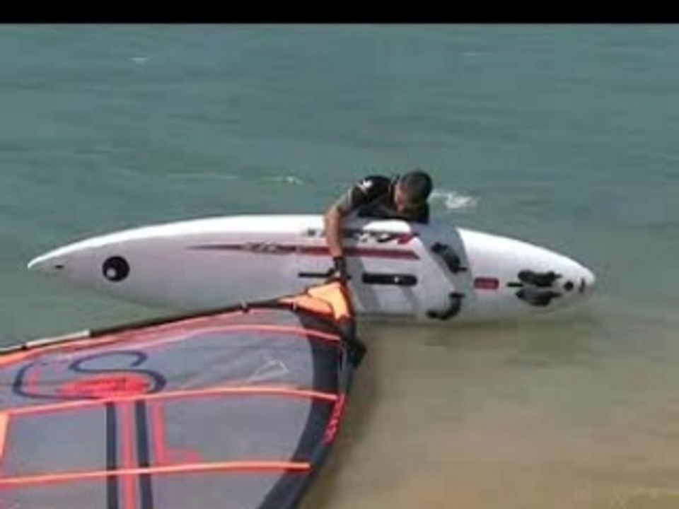 Début en planche à voile