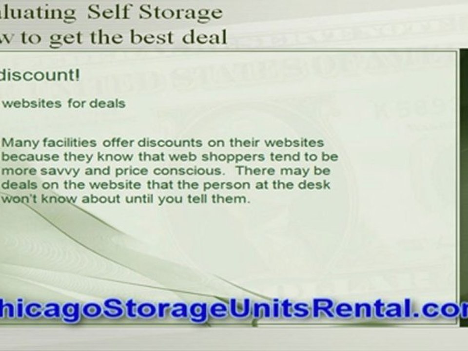 Chicago Storage Units Rental