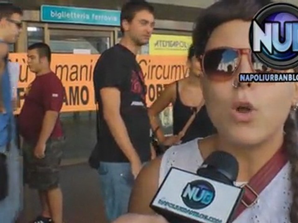 Presidio contro i tagli alla Circumvesuviana - Napoli 5 Settembre 2011