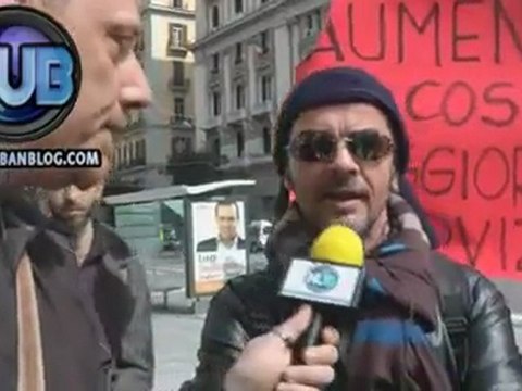 Protesta inaugurazione Stazione Università - Metropolitana Napoli