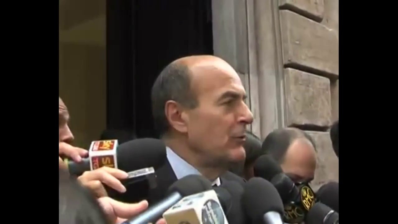 Bersani - Non credo a ripensamento del Pdl sul porcellum