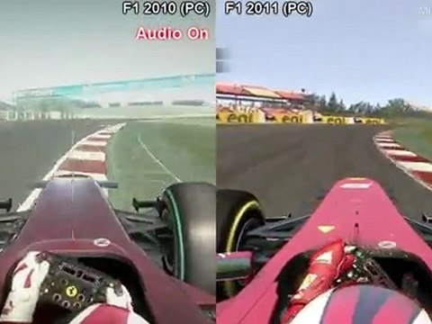 F1 2010 vs F1 2011 - Circuit de Catalunya (Dry)