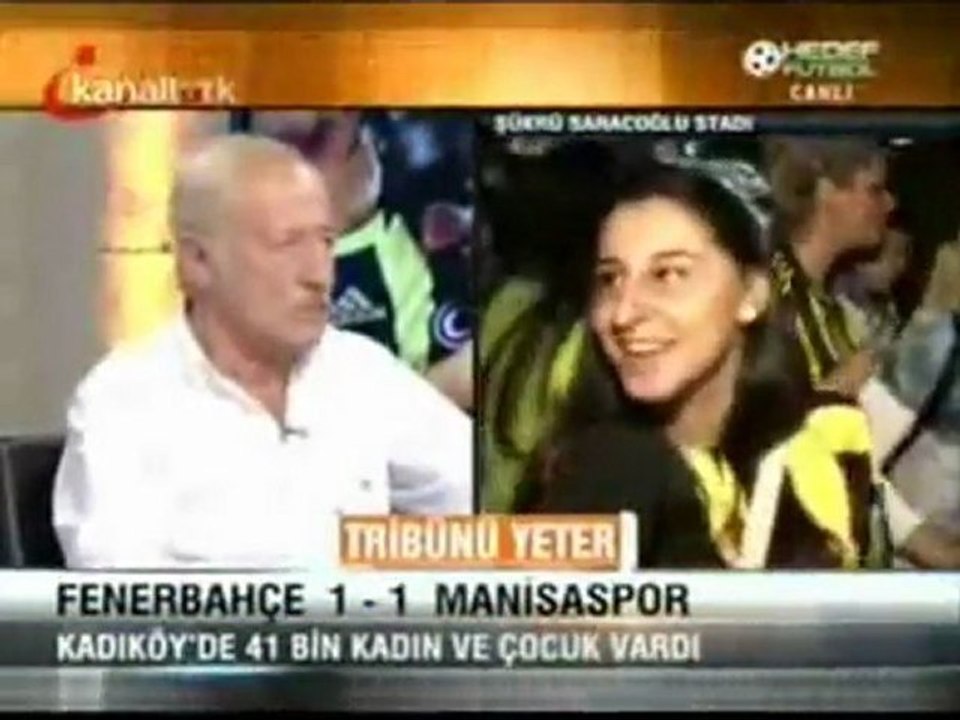 FENERBAHÇELİ BAYAN TARAFTAR MANİSA MAÇI 2-1 BİTTİ SANIYOR