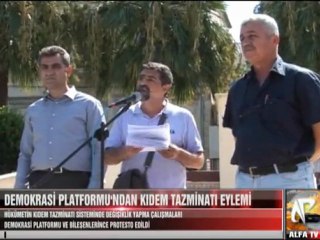Demokrasi Platformu'ndan Kıdem Tazminatı Eylemi