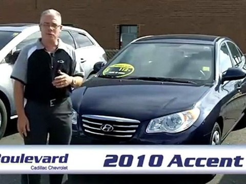 2010 Hyundai Accent chez Boulevard Cadillac Chevrolet a Gati