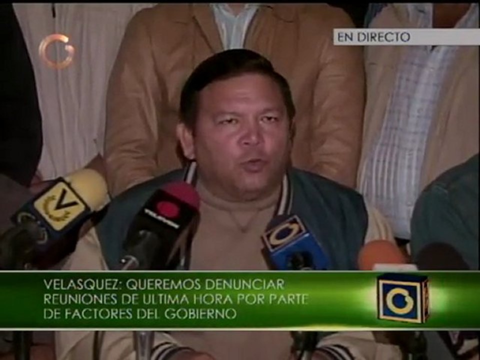 Andrés Velásquez denunció planta contra Ismael...