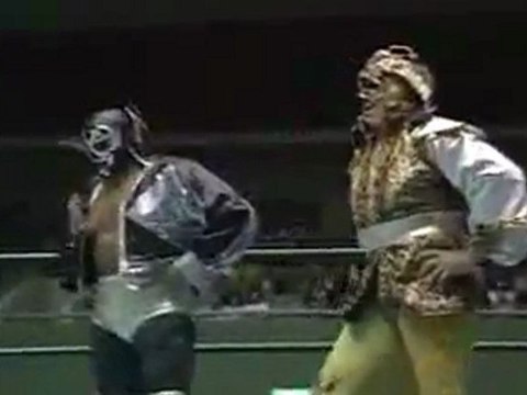 Mil Mascaras & Dos Caras vs Chris Jericho & Isin Ricky. PT1