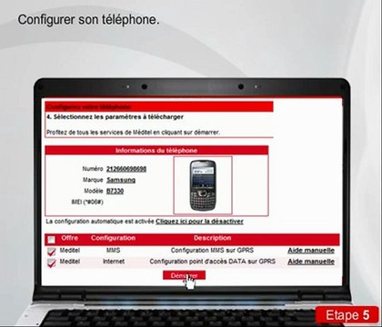 Configuration internet mobile - Méditel