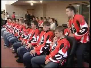 Игорь Чуркин на презентации хоккейного клуба "Львы"