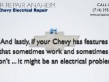 Chevy Electrical Repair Anaheim- Chevy Check Engine Light Repairs