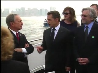 Nicolas Sarkozy célèbre les 125 ans de la statue de la Liberté