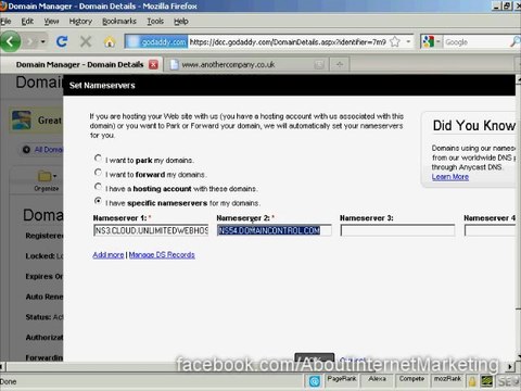 Learn Internet Marketing - How to set up a name server