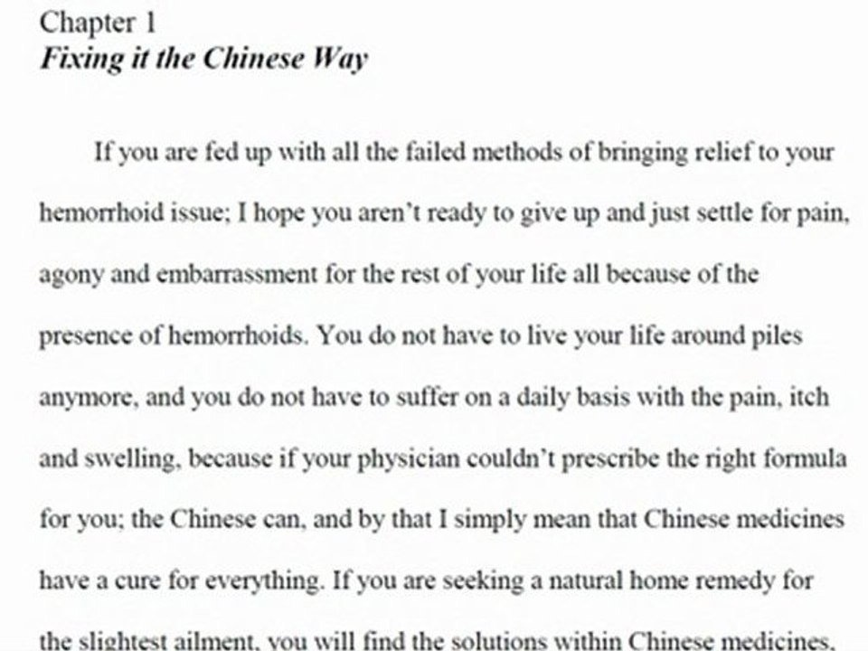 Hemorrhoid Treatment