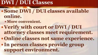 Honolulu DUI Attorney Talks about DUI Classes