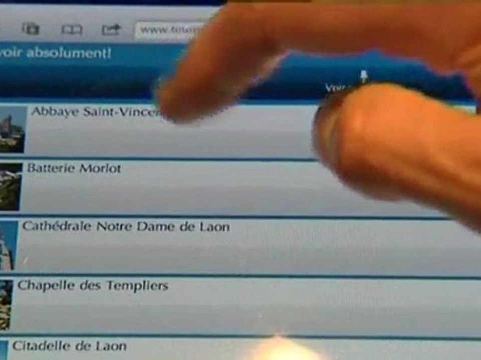 Application Smartphone Office de Tourisme dans l'Aisne - Soissons