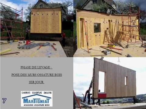 Processus de Réalisation d'une maisons Ossature Bois - Charpente Martigniat