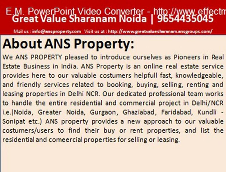 Great Value Sharanam, 9654435045, Great Value Sharanam Noida Sector 107