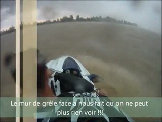 Jet Dordogne sous la grèle