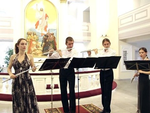 Дюбуа. Квартет. Флейты: София Лубянцева, Алексей Ужегов, Олег Батаев, Александра Муковня