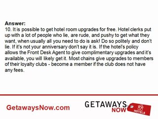 10A Can I Get an Upgraded Hotel Room for Free