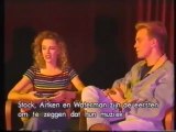 Kylie Minogue &  Jason Donovan interview in belgium 1989