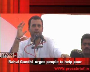 Rahul Gandhi  urges people to help poor