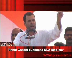 Rahul Gandhi questions NDA ideology