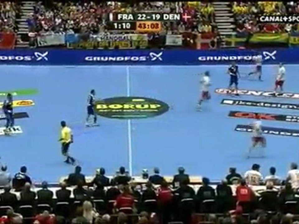 Interception Xavier Barachet - France vs Danemark
