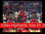 Royal Challengers Bangalore vs Warriors  Highlights -Sep 23, 201