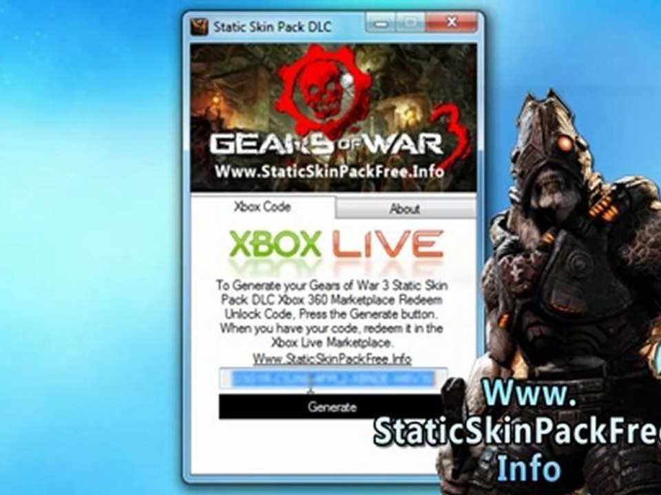 How to Get Gears of War 3 All Static Weapon Skins Pack DLC Free!!