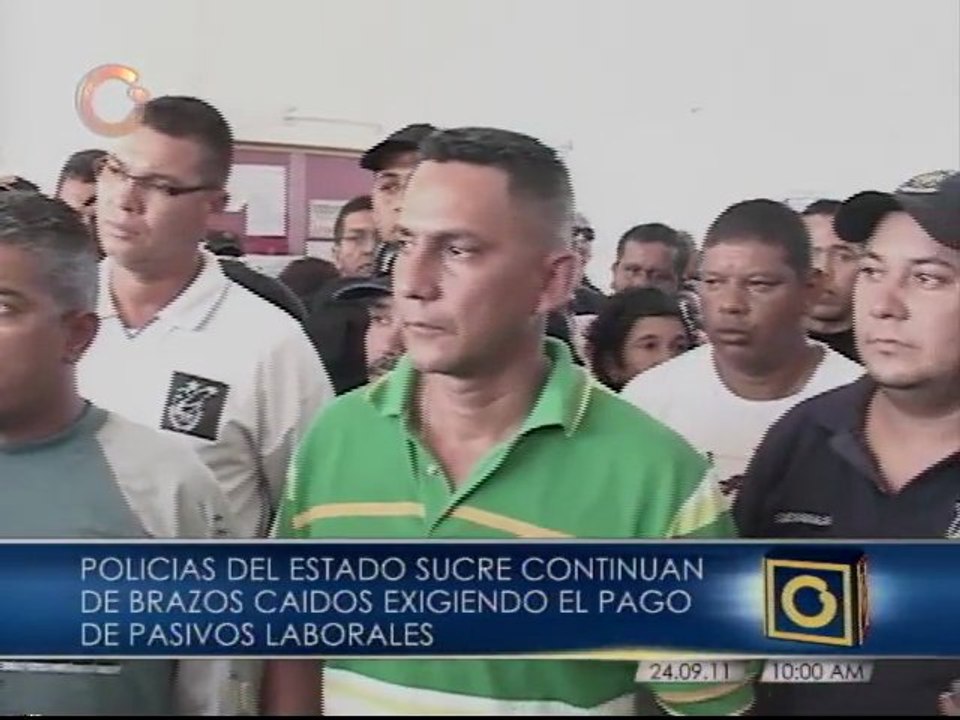 Policía de Sucre mantiene medida de brazos caídos