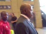 Arrivée samedi 24 septembre 2011 de Mr. Tshisekedi à Bruxelles-Midi venant de Londres