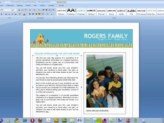 How to Create a Newsletter in Microsoft Word