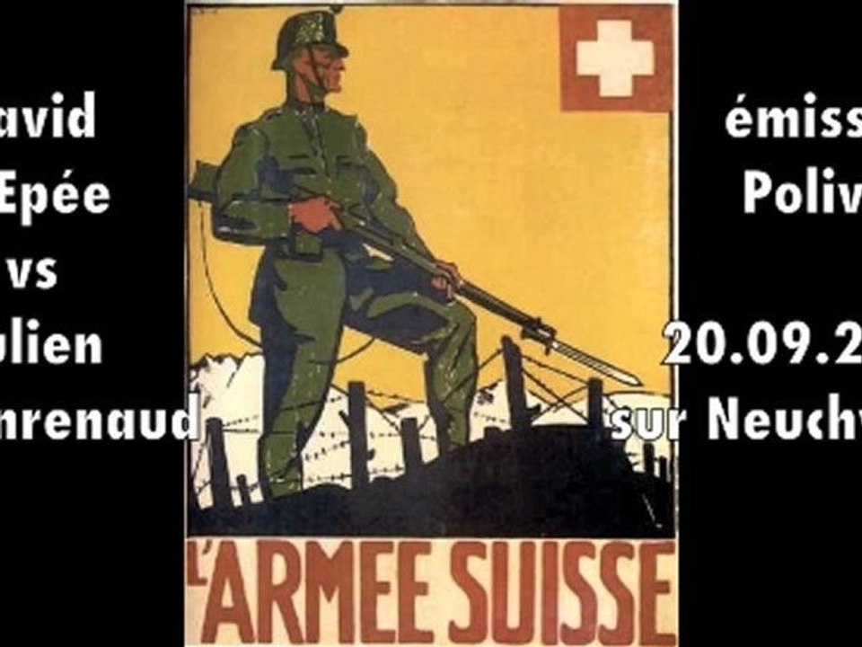 David L'Epée et Julien Jeanrenaud débattent de l'armée suisse