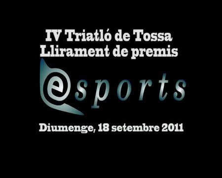 IV Triatló de Tossa. Lliurament de premis