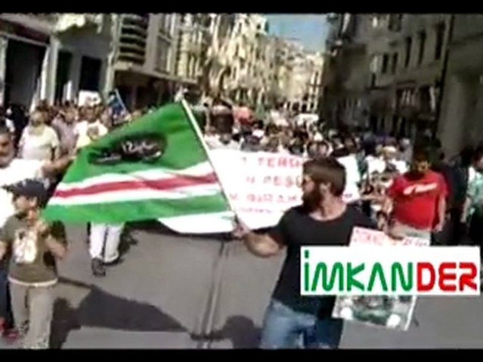 Katil Rusya'yı Protesto eylemi İMKAN DER