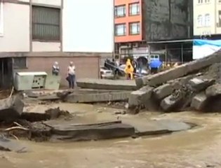 rize'de sel felaketi