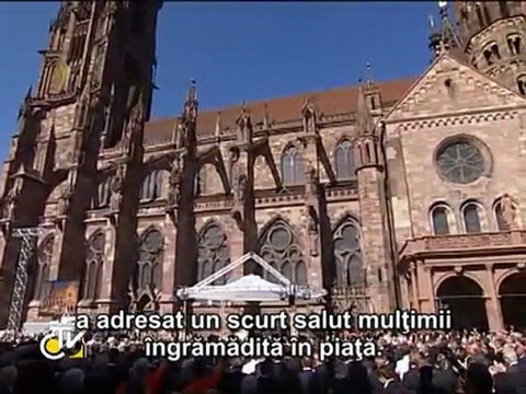 Benedict al XVI-lea a vizitat Catedrala din Freiburg