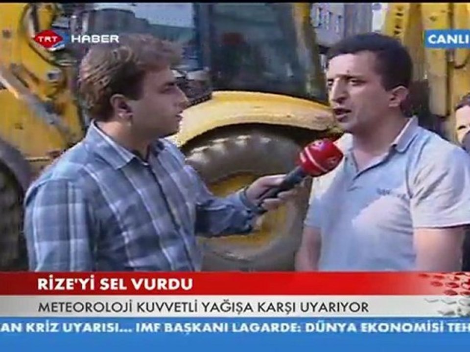 rize'yi sel aldı