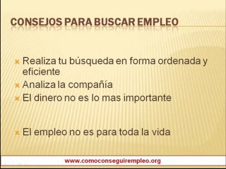 Consejos para Conseguir Empleo