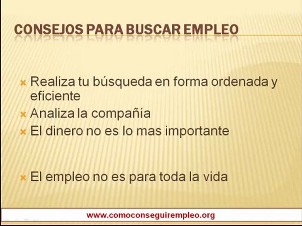 Consejos para Conseguir Empleo