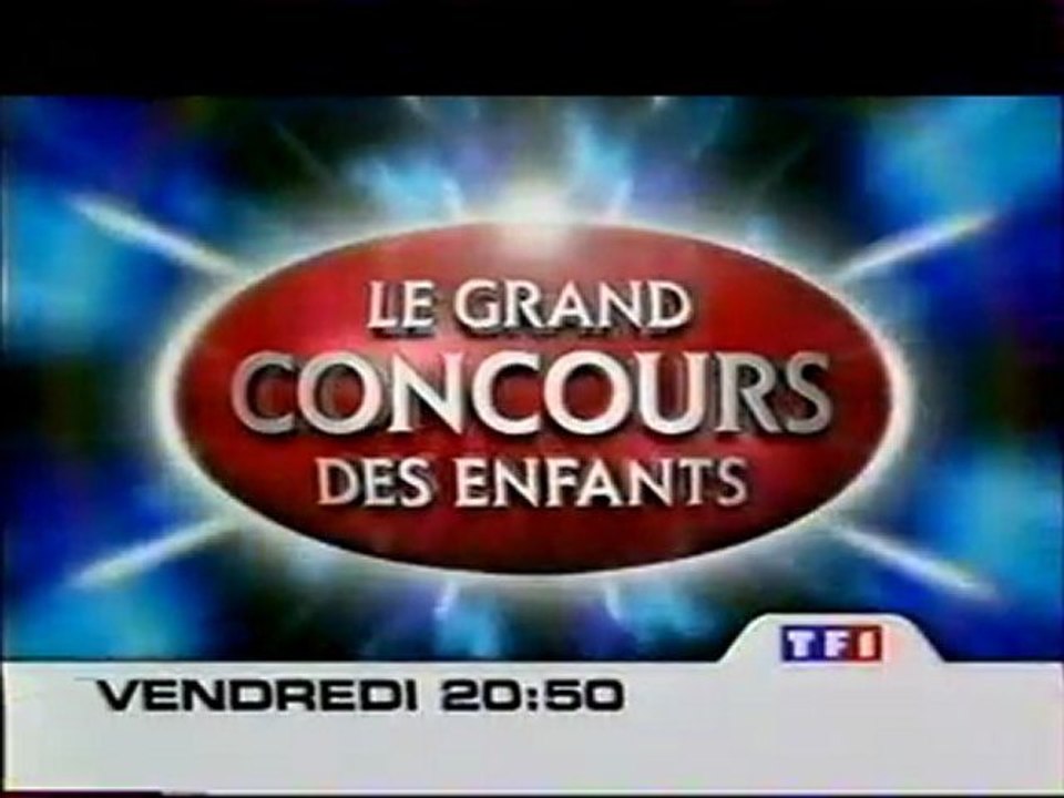 Bande Annonce  De L'emission Le Grand Concours Des Enfants Decembre 2002 TF1
