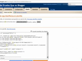 Eliminar la barra de blogger