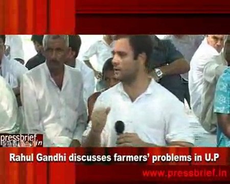 Rahul Gandhi discusses farmers’ problems in U.P