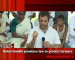 Rahul Gandhi promises law to protect farmers