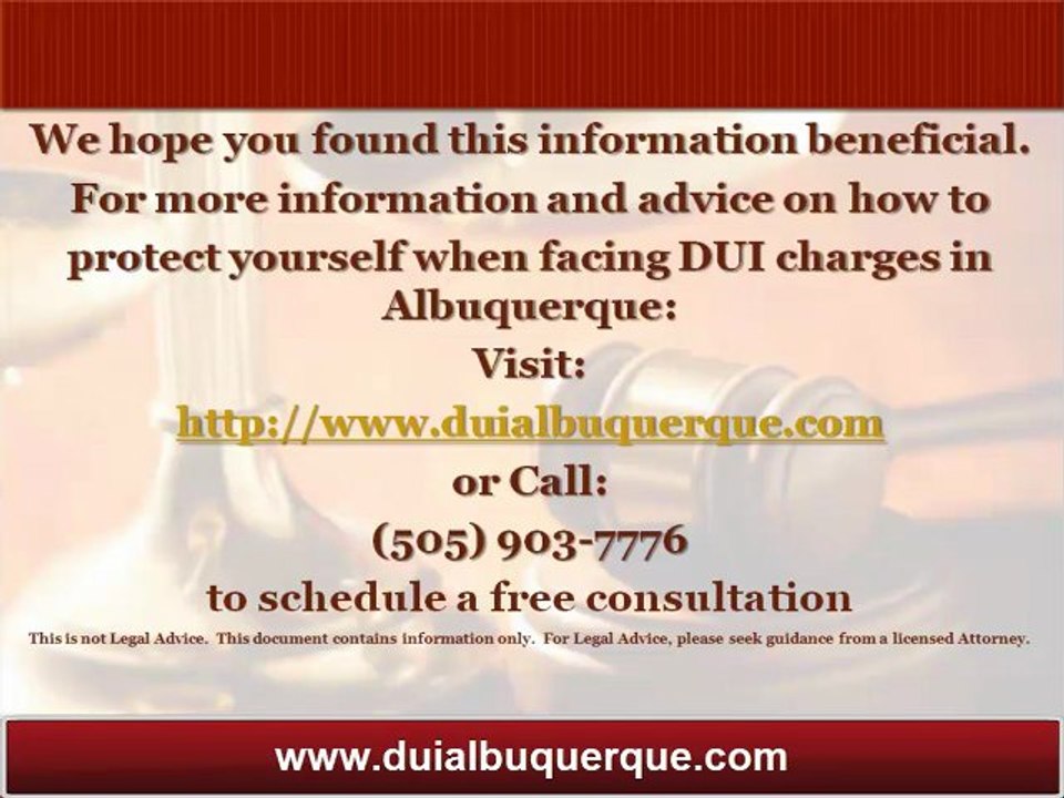 Albuquerque DUI Attorney Explains the Motion to Suppress Evidence
