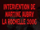 Intervention MARTINE AUBRY