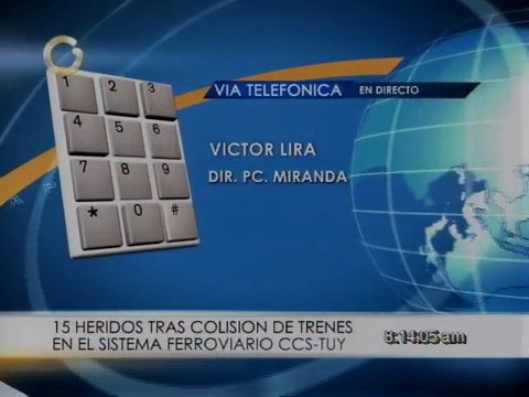 Trenes colisionan en Valles del Tuy